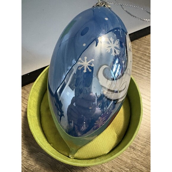 Li Bien Hand Painted Glass Christmas Angel w Dove Teardrop Ornament 2006 - Picture 3 of 6